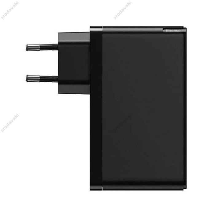 Мережевий зарядний пристрій Baseus GaN2 Pro Quick Charger 2C+U Type-C cable 120W Black CCGAN-J01